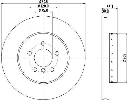 Pagid 65128 - Тормозной диск autospares.lv