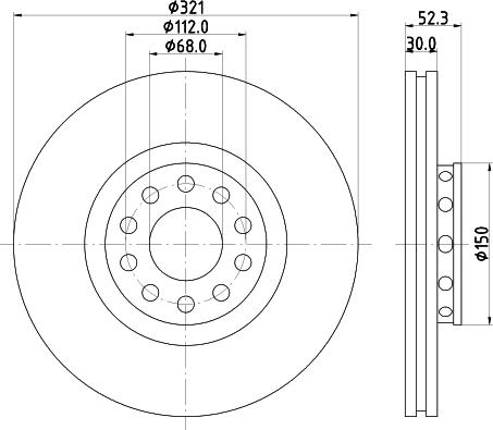 Pagid 65123 - Тормозной диск autospares.lv