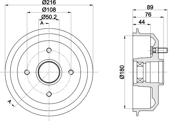 Pagid 61430 - Тормозной барабан autospares.lv