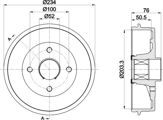 Pagid 61427 - Тормозной барабан autospares.lv