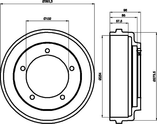 Pagid 61011 - Тормозной барабан autospares.lv