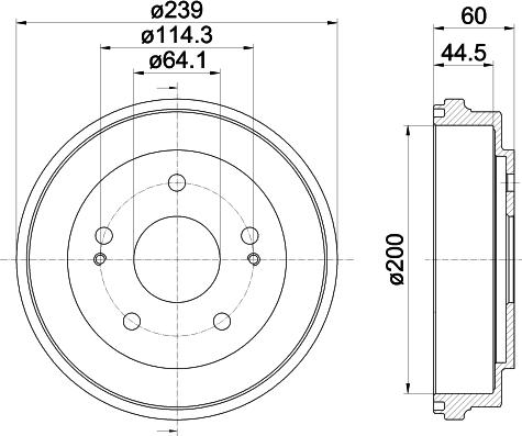 Pagid 61317 - Тормозной барабан autospares.lv