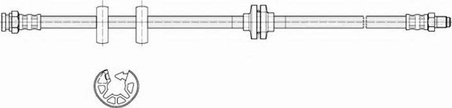 Pagid 70496 - Тормозной шланг autospares.lv