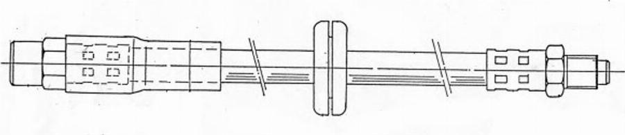 Pagid 70010 - Тормозной шланг autospares.lv