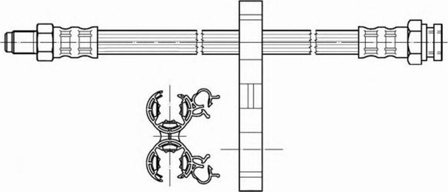 Pagid 70341 - Тормозной шланг autospares.lv