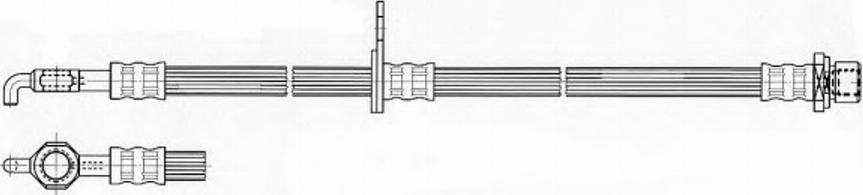 Pagid 70740 - Тормозной шланг autospares.lv