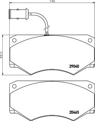 Pagid C4000 - Тормозные колодки, дисковые, комплект autospares.lv