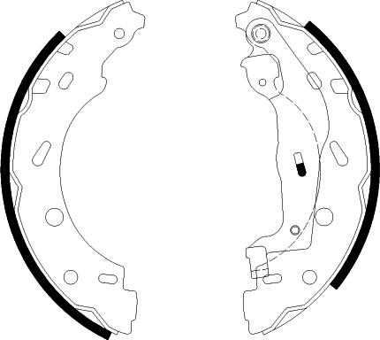 Pagid H9920 - Комплект тормозных колодок, барабанные autospares.lv