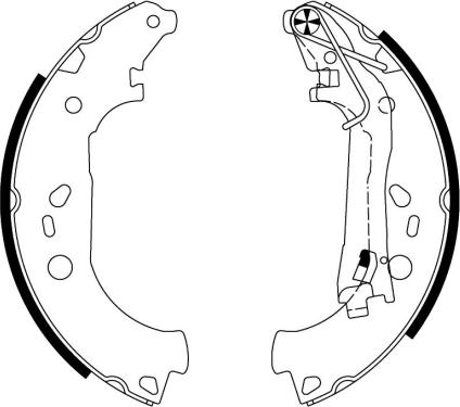 Pagid H9970 - Комплект тормозных колодок, барабанные autospares.lv