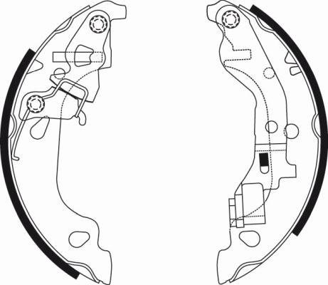 Pagid H9565 - Комплект тормозных колодок, барабанные autospares.lv