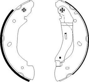 Pagid H9525 - Комплект тормозных колодок, барабанные autospares.lv