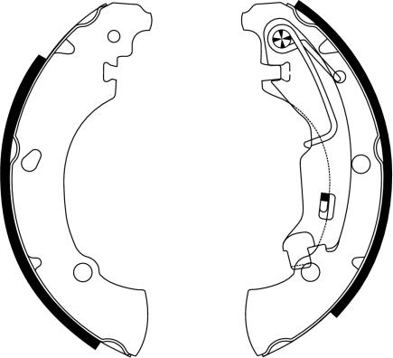 Pagid H9645 - Комплект тормозных колодок, барабанные autospares.lv