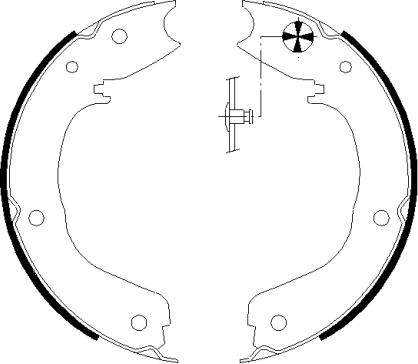 Pagid H9890 - Комплект тормозов, ручник, парковка autospares.lv