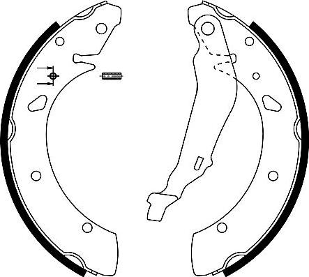 Pagid H9355 - Комплект тормозных колодок, барабанные autospares.lv