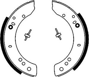 Pagid H9240 - Комплект тормозных колодок, барабанные autospares.lv