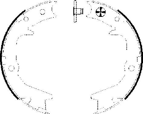 Pagid H9740 - Комплект тормозов, ручник, парковка autospares.lv