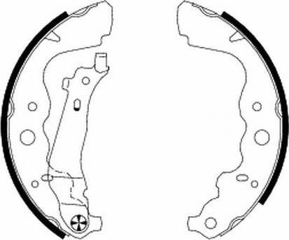 Pagid H1693 - Комплект тормозных колодок, барабанные autospares.lv