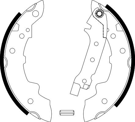 Pagid H1006 - Комплект тормозных колодок, барабанные autospares.lv