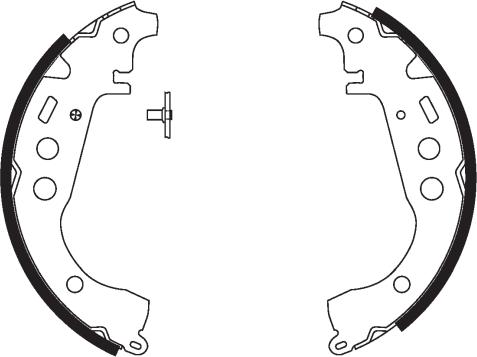 Pagid H1859 - Комплект тормозных колодок, барабанные autospares.lv