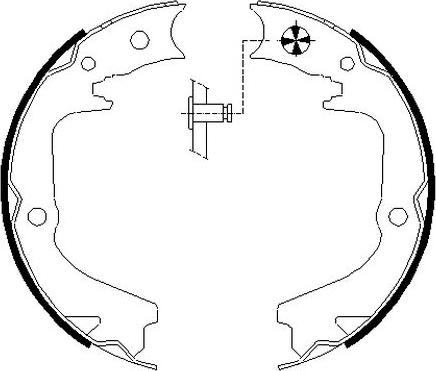 Pagid H1811 - Комплект тормозов, ручник, парковка autospares.lv