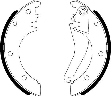 Pagid H1764 - Комплект тормозных колодок, барабанные autospares.lv