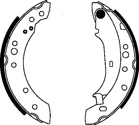 Pagid H1714 - Комплект тормозных колодок, барабанные autospares.lv