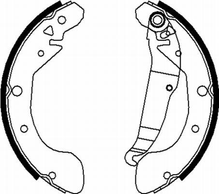 Pagid H1724 - Комплект тормозных колодок, барабанные autospares.lv