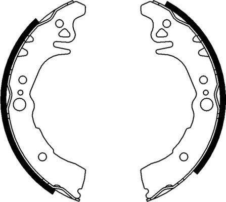 Pagid H1722 - Комплект тормозных колодок, барабанные autospares.lv