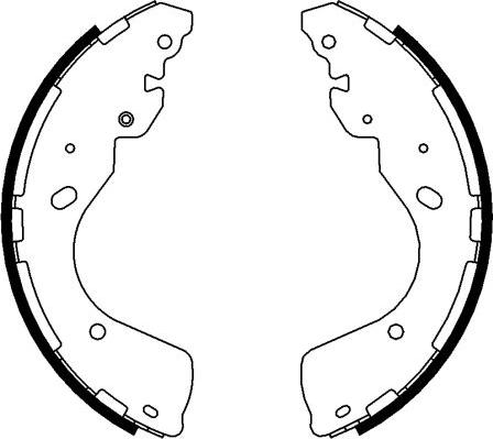 Pagid H1774 - Комплект тормозных колодок, барабанные autospares.lv