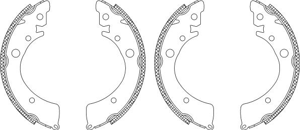 Pagid Q0940 - Комплект тормозных колодок, барабанные autospares.lv