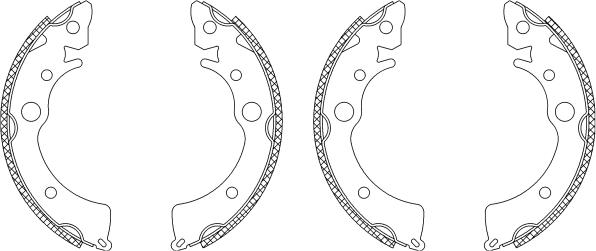 Pagid Q0470 - Комплект тормозных колодок, барабанные autospares.lv