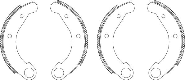 Pagid Q0040 - Комплект тормозных колодок, барабанные autospares.lv