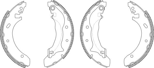 Pagid Q0845 - Комплект тормозных колодок, барабанные autospares.lv