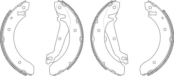 Pagid Q0285 - Комплект тормозных колодок, барабанные autospares.lv