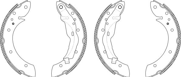 Pagid Q1204 - Комплект тормозных колодок, барабанные autospares.lv