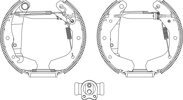 Pagid R0455 - Комплект тормозных колодок, барабанные autospares.lv