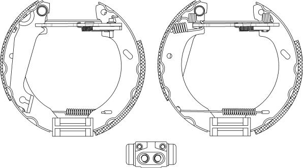 Pagid R0515 - Комплект тормозных колодок, барабанные autospares.lv