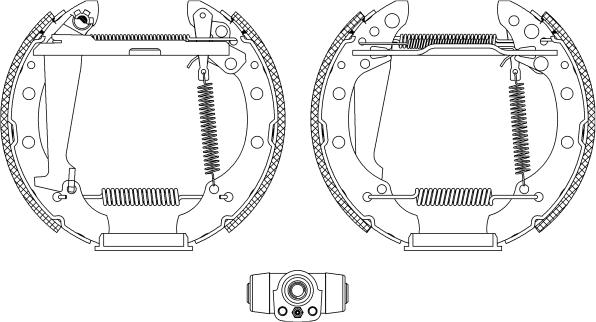 Pagid R0530 - Комплект тормозных колодок, барабанные autospares.lv