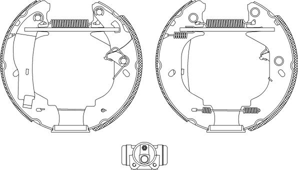 Pagid R0570 - Комплект тормозных колодок, барабанные autospares.lv