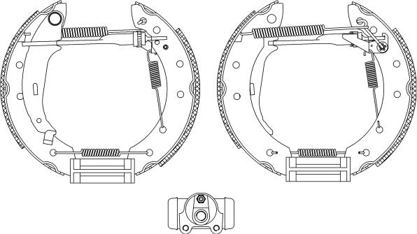 Pagid R0665 - Комплект тормозных колодок, барабанные autospares.lv