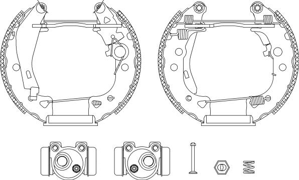 Pagid R0030 - Комплект тормозных колодок, барабанные autospares.lv