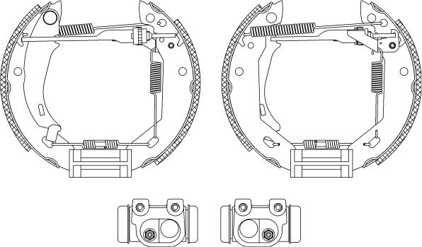 Pagid R0865 - Комплект тормозных колодок, барабанные autospares.lv