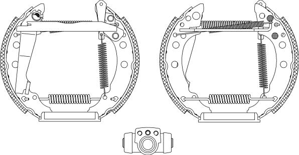 Pagid R0235 - Комплект тормозных колодок, барабанные autospares.lv