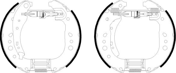 Pagid R1364 - Комплект тормозных колодок, барабанные autospares.lv