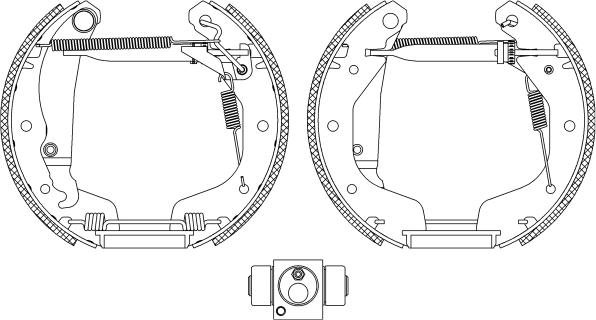 Pagid R1312 - Комплект тормозных колодок, барабанные autospares.lv