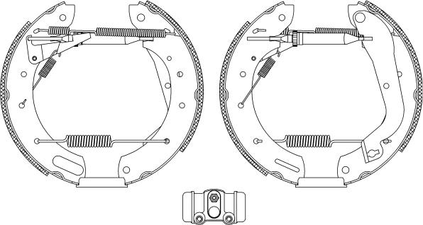 Pagid R1235 - Комплект тормозных колодок, барабанные autospares.lv