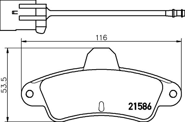 Pagid T9026 - Тормозные колодки, дисковые, комплект autospares.lv