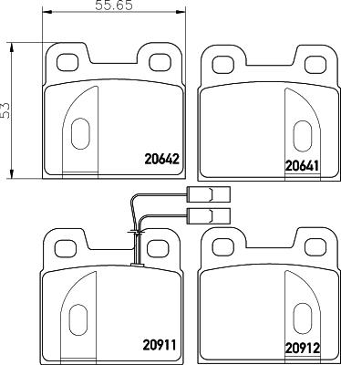 Pagid T4158 - Тормозные колодки, дисковые, комплект autospares.lv