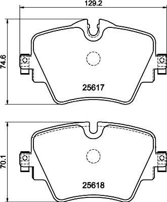 Pagid T4227 - Тормозные колодки, дисковые, комплект autospares.lv