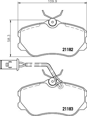 Pagid T5046 - Тормозные колодки, дисковые, комплект autospares.lv